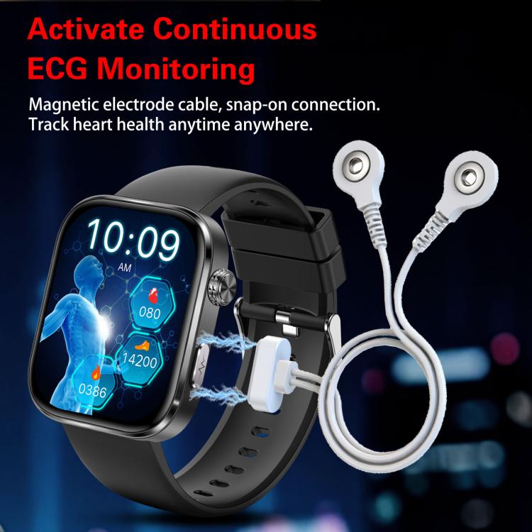 GE53 Smart Watch, 1.92 inch Screen, BT Call, ECG, ECG Heart Rate, Blood Oxygen, Blood Pressure