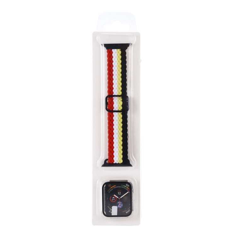 Adjustable Striped Woven Nylon Watch Band + Watch Case Set, For Apple Watch Series 11 / 10 46mm, For Apple Watch Ultra 3 / 2 / 1 Ultra 49mm
