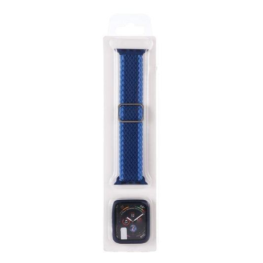 Adjustable Striped Woven Nylon Watch Band + Watch Case Set, For Apple Watch Series 11 / 10 46mm, For Apple Watch Ultra 3 / 2 / 1 Ultra 49mm