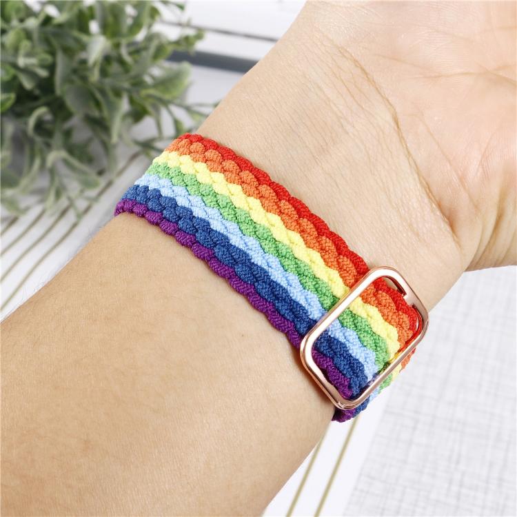 Adjustable Striped Woven Nylon Watch Band + Watch Case Set, For Apple Watch Series 11 / 10 46mm, For Apple Watch Ultra 3 / 2 / 1 Ultra 49mm