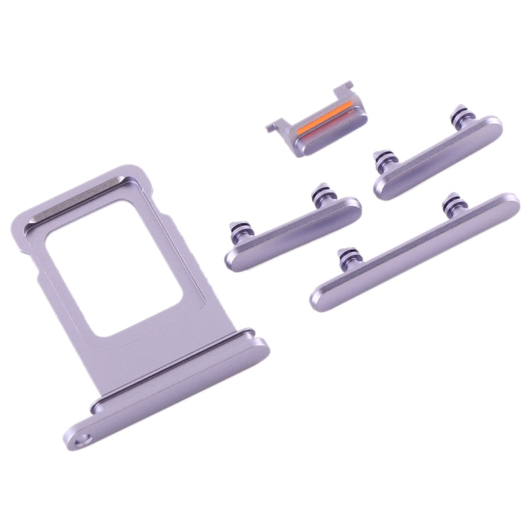 SIM Card Tray + Side Key for iPhone 11, For iPhone 11 (Purple)(Single card), For iPhone 11, For iPhone 11(Single card), For iPhone 11(Yellow)(Single card)