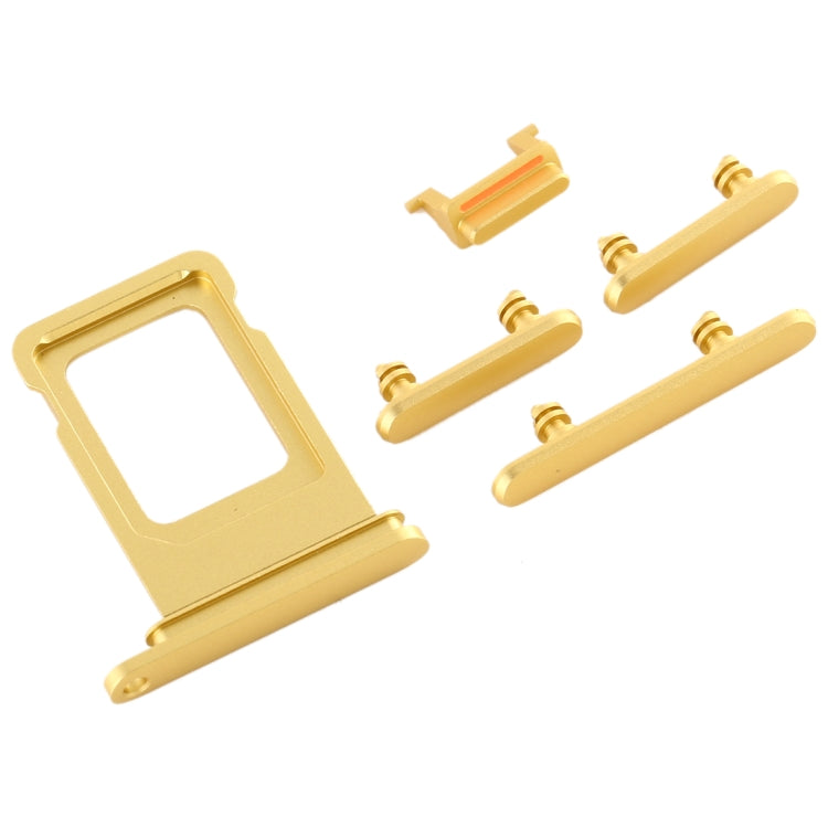 SIM Card Tray + Side Key for iPhone 11, For iPhone 11(Yellow)(Single card), For iPhone 11(Single card), For iPhone 11 (Purple)(Single card), For iPhone 11