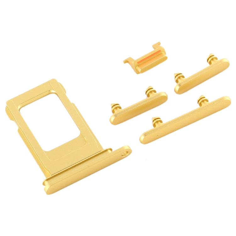 SIM Card Tray + Side Key for iPhone 11, For iPhone 11(Yellow)(Single card), For iPhone 11(Single card), For iPhone 11 (Purple)(Single card), For iPhone 11