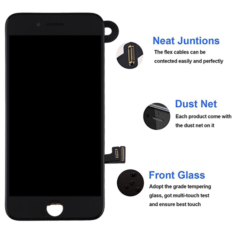 LCD Screen include Front Camera for iPhone 7 Plus, i7 Plus Black with Camera, i7 Plus White with Camera