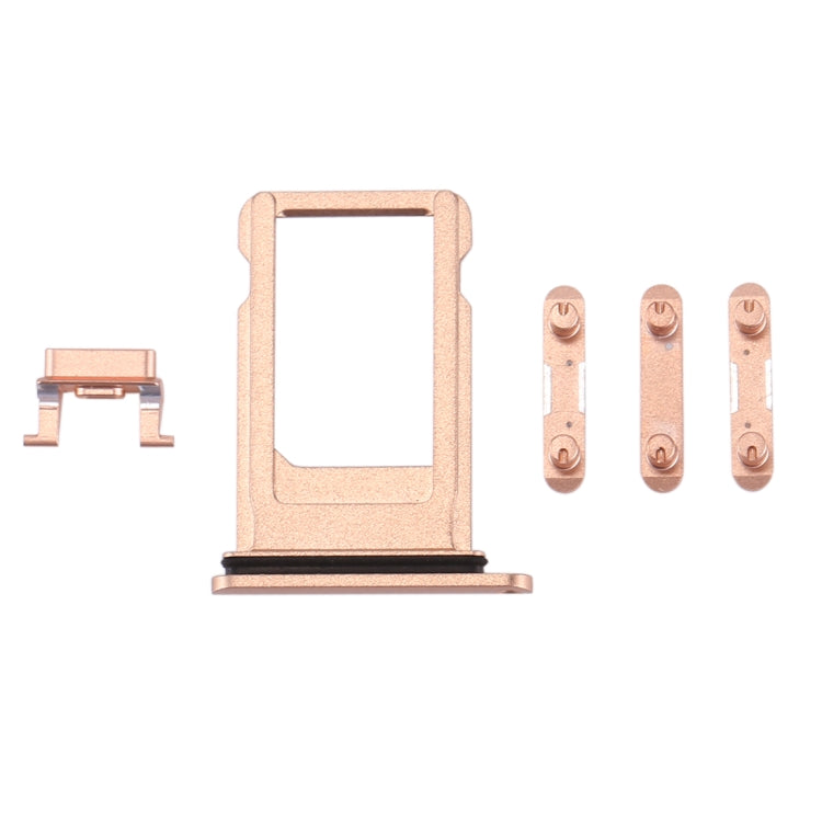 Card Tray + Volume Control Key + Power Button + Mute Switch Vibrator Key for iPhone 8, For iPhone 8
