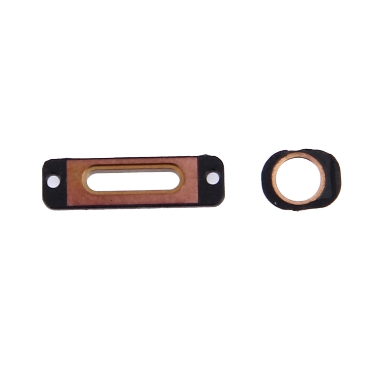 10 PCS 2 in 1 for iPhone SE Charging Port Retaining Brackets + Headphone Jack Rings, For iPhone SE