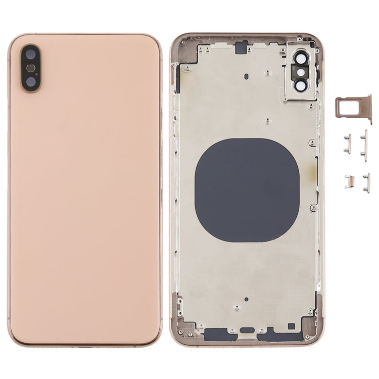 Battery Back Cover with Camera Lens Frame & SIM Card Tray & Side Keys for iPhone XS Max, For iPhone XS Max, For iPhone XS Max (Camera Lens+Side Keys), For iPhone XS Max with Side keys, For iPhone XS Max with Camera Lens Frame