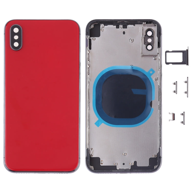 Battery Back Cover with Camera Lens Frame & SIM Card Tray & Side Keys for iPhone XS Max, For iPhone XS Max, For iPhone XS Max (Camera Lens+Side Keys), For iPhone XS Max with Side keys, For iPhone XS Max with Camera Lens Frame