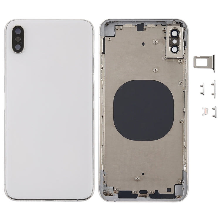 Battery Back Cover with Camera Lens Frame & SIM Card Tray & Side Keys for iPhone XS Max, For iPhone XS Max, For iPhone XS Max (Camera Lens+Side Keys), For iPhone XS Max with Side keys, For iPhone XS Max with Camera Lens Frame