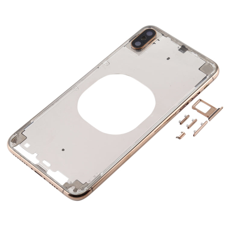 Transparent Battery Back Cover with Camera Lens Frame & SIM Card Tray & Side Keys for iPhone XS Max, For iPhone XS Max(Transparent), For iPhone XS Max(Transparent Back)