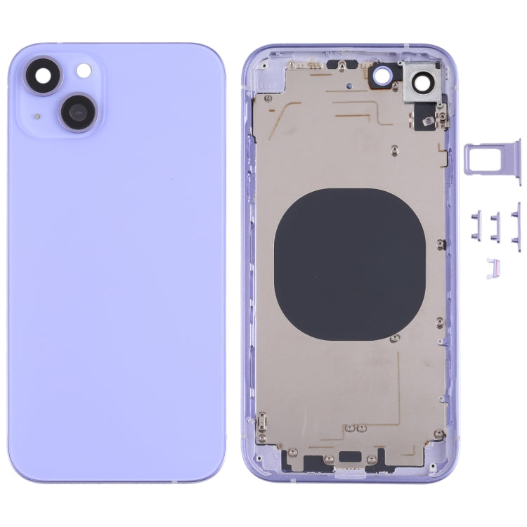 Back Housing Cover with Appearance Imitation of iP13 for iPhone XR, For iPXR to i13(Red), For iPXR to i13(Blue), For iPXR to i13(Purple), For iPXR to i13(Pink), For iPXR to i13(Green), For iPXR to i13(White)