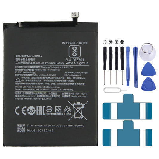 BN4A 3900mAh Li-Polymer Battery for Xiaomi Redmi Note 7 / Note 7 Pro, For Xiaomi Redmi Note 7