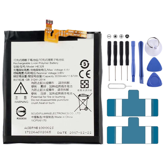 HE328 for Nokia 8 Li-ion Polymer Battery, For Nokia 8