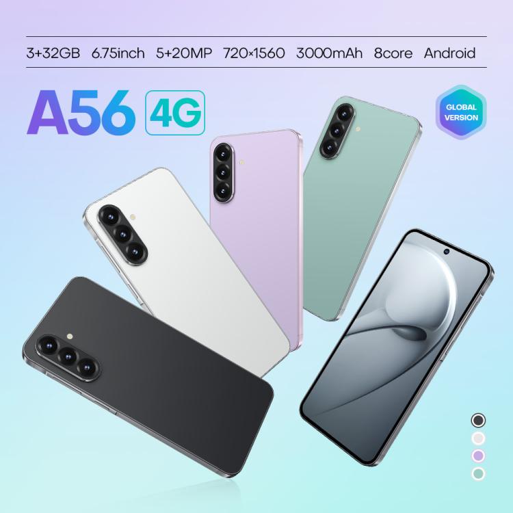 A56 / F56, 3GB+32GB, 6.75 inch Android 8.1 MTK6753 Octa Core, Network: 4G, Dual SIM, UK Plug, UK Plug