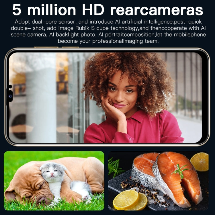Face Identification, Android 10 MTK6737 Quad Core, Network: 4G,  with 64GB TF Card, i14 Pro Max N86 4GB+32GB