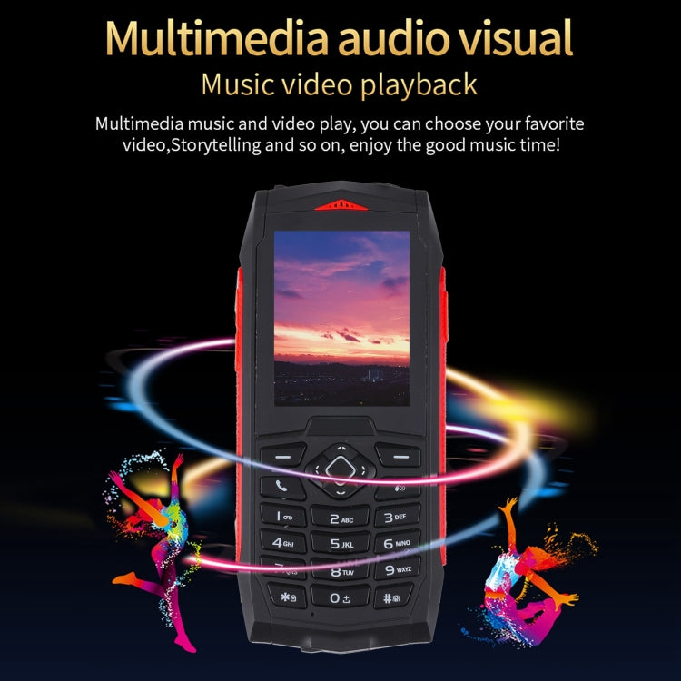 IP68 Waterproof Dustproof Shockproof, 2.4 inch, MTK6261D, 2000mAh Battery, SOS, FM, Dual SIM