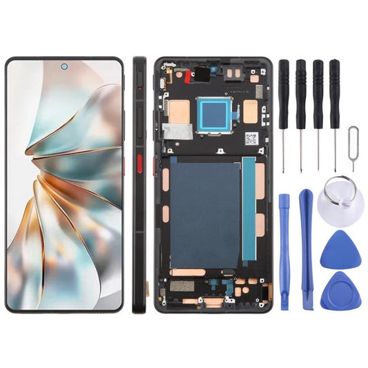 For ZTE nubia Z60S Pro NX725J Original LCD Screen Digitizer Full Assembly with Frame, For ZTE nubia Z60S Pro(Original)