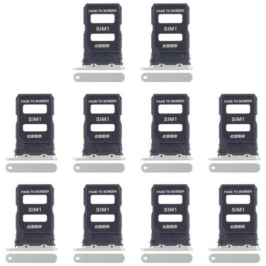 For Xiaomi 15 10pcs Original SIM Card Tray + SIM Card Tray, For Xiaomi 15(Original)