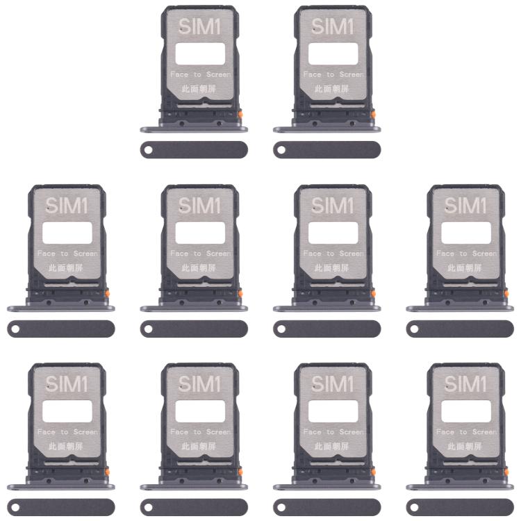 For Xiaomi Redmi K80 10pcs Original SIM Card Tray + SIM Card Tray, For Xiaomi Redmi K80(Original)