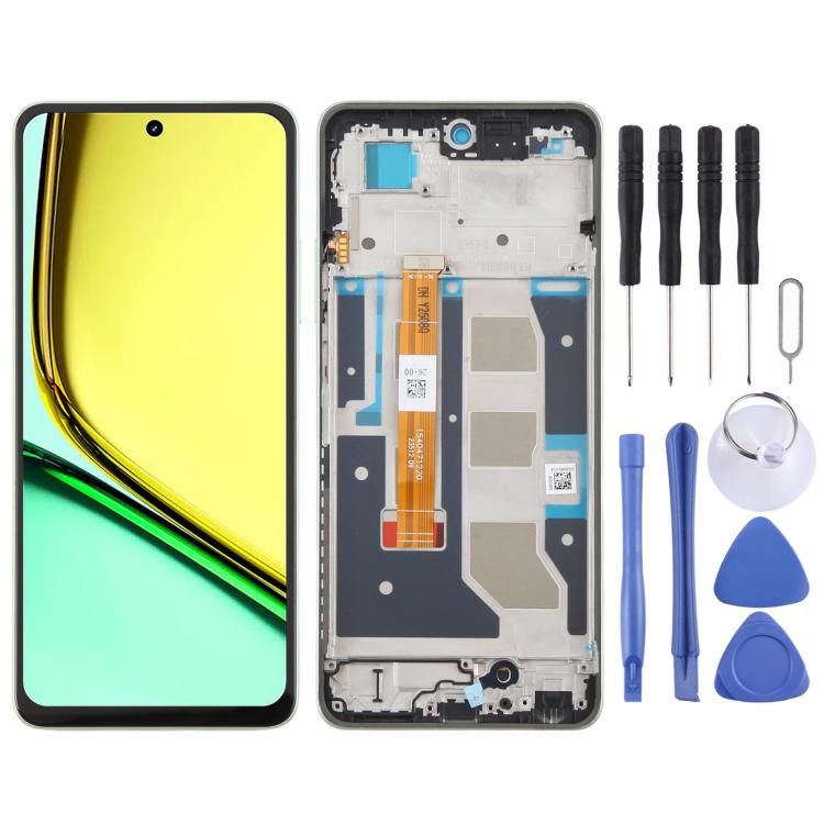 For Realme C67 4G RMX3890 OEM LCD Screen Digitizer Full Assembly with Frame, For Realme C67 4G(Dark Green), For Realme C67 4G