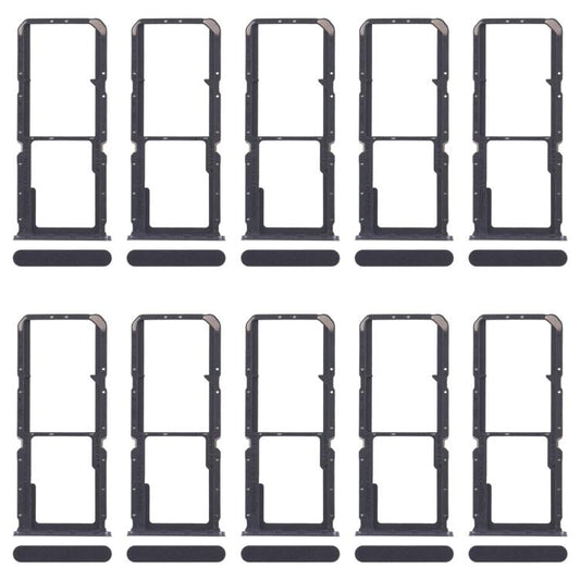 For OPPO A3x 4G CPH2641 10pcs Original SIM Card Tray + SIM Card Tray + Micro SD Card Tray, For OPPO A3x 4G(Original)