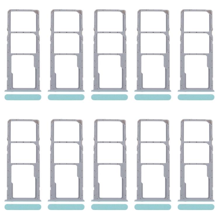 For Realme C51 RMX3830 10pcs Original SIM Card Tray + SIM Card Tray + Micro SD Card Tray, For Realme C51 (Original)