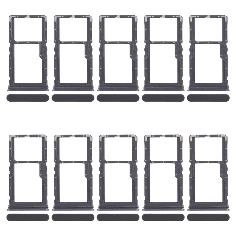 For Realme 10 Pro 5G RMX3663 RMX3660 RMX3661 10pcs Original SIM Card Tray + SIM Card Tray / Micro SD Card Tray, For Realme 10 Pro 5G(Original)