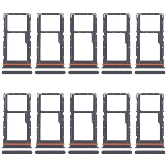 For Xiaomi Poco M6 Plus 10pcs Original SIM Card Tray + SIM Card Tray / Micro SD Card Tray, For Xiaomi Poco M6 Plus