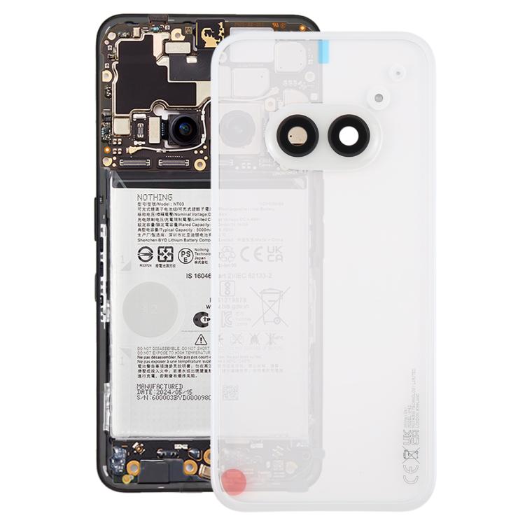 For Nothing Phone 2a Plus Original Transparent Back Cover with Camera Lens Cover, For Nothing Phone 2a Plus(Original)