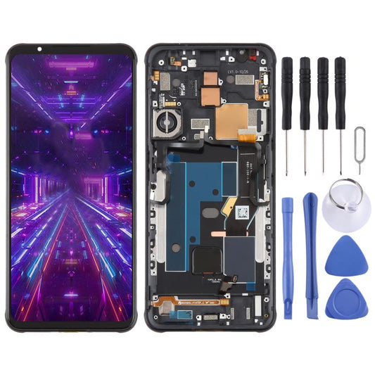 For ZTE nubia RedMagic 7 NX679J Original LCD Screen Digitizer Full Assembly with Frame, For ZTE nubia RedMagic 7(Original)