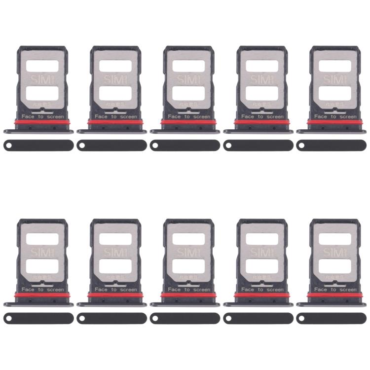 For Xiaomi Redmi K70 10pcs SIM Card Tray + SIM Card Tray, For Xiaomi Redmi K70