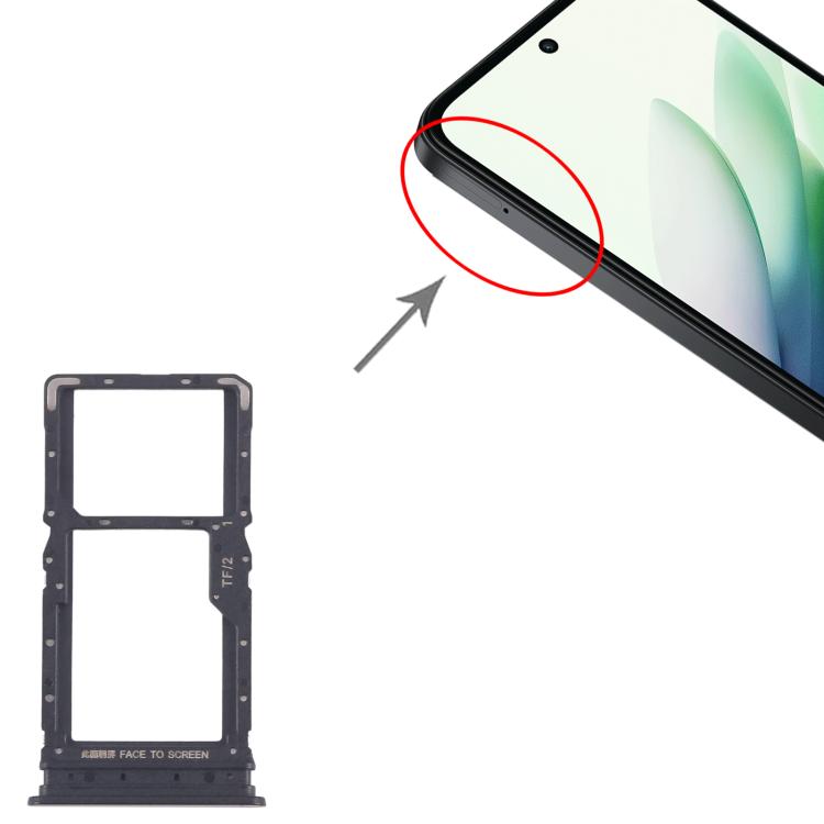 For Xiaomi Redmi 15 5G 10pcs SIM Card Tray + SIM Card Tray / Micro SD Card Tray, For Xiaomi Redmi 15 5G