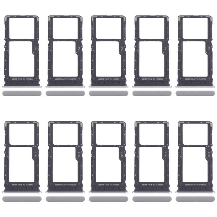 For Xiaomi Redmi 15 5G 10pcs SIM Card Tray + SIM Card Tray / Micro SD Card Tray, For Xiaomi Redmi 15 5G