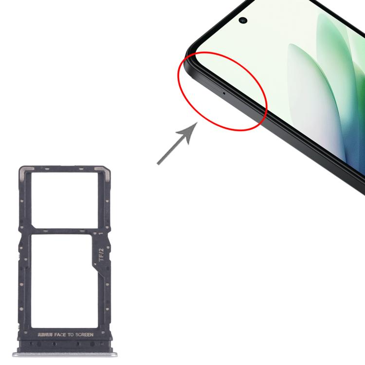 For Xiaomi Redmi 15 5G 10pcs SIM Card Tray + SIM Card Tray / Micro SD Card Tray, For Xiaomi Redmi 15 5G