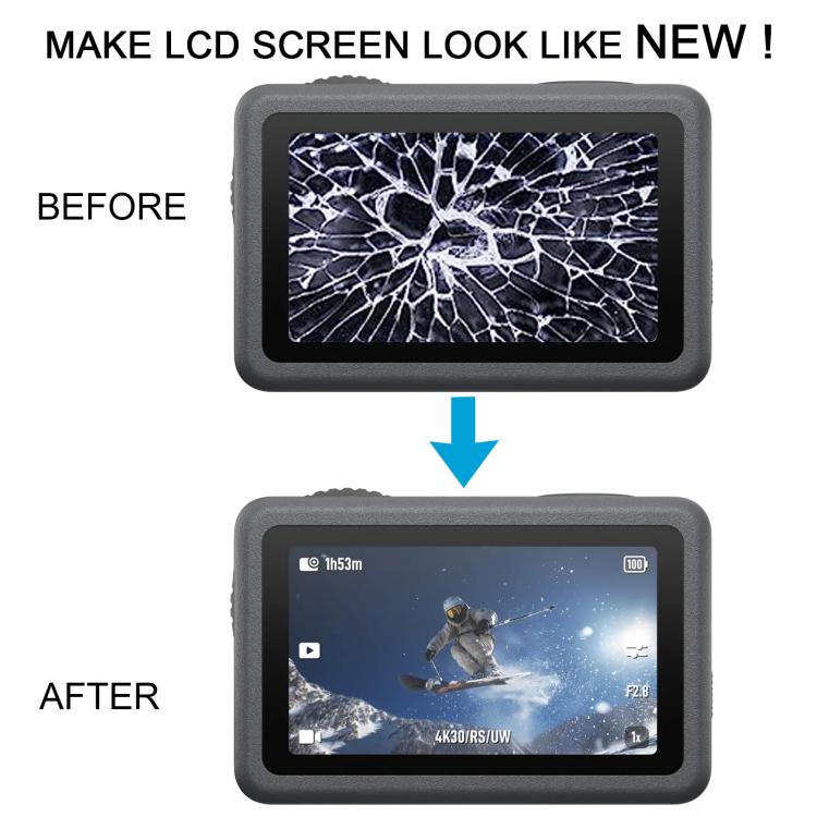 For DJI Osmo Action 6 Original Rear Main LCD Screen Digitizer Full Assembly with Frame, For DJI Osmo Action 6(Original with Frame)