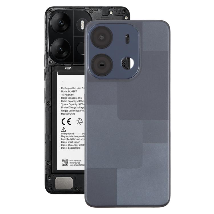 For Tecno Pop 7 BF6 Original Battery Back Cover with Camera Lens Frame / Side Keys, For Tecno Pop 7, For Tecno Pop 7 (Original), For Tecno Pop 7(Original)