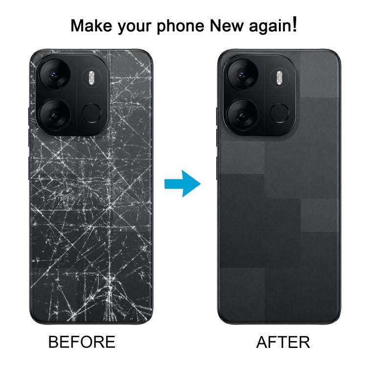For Tecno Pop 7 BF6 Original Battery Back Cover with Camera Lens Frame / Side Keys, For Tecno Pop 7, For Tecno Pop 7 (Original), For Tecno Pop 7(Original)