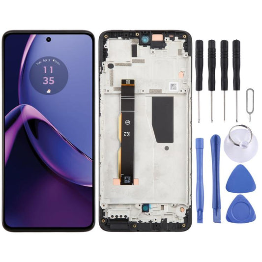 For Motorola Moto G84 5G Original LCD Screen Digitizer Full Assembly with Frame, For Motorola Moto G84 5G(Original)