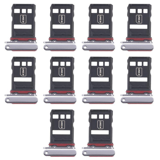 For Huawei P50 Pro 10pcs Original SIM Card Tray + NM Card Tray, For Huawei P50 Pro(Original)