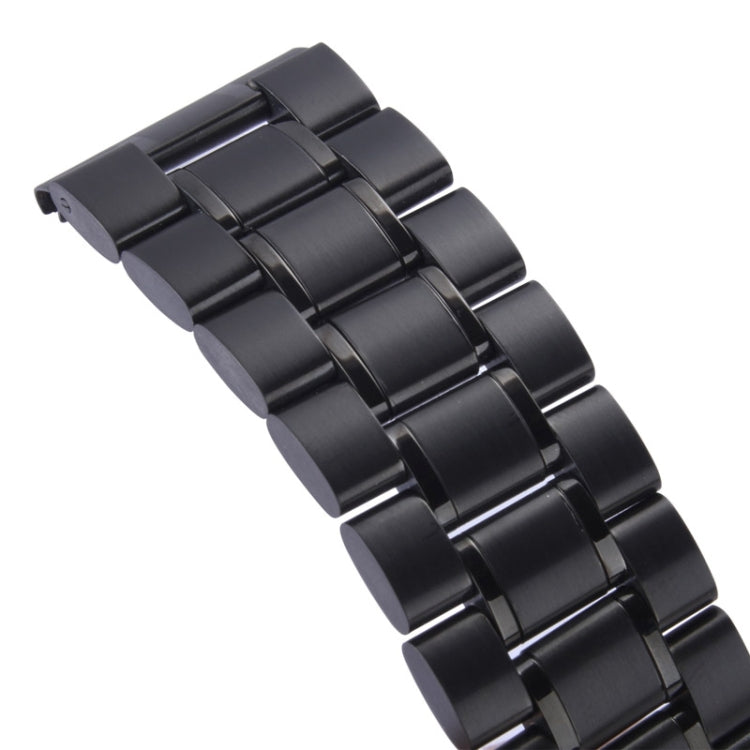 For Apple Watch 38mm Black Steel Watch Band, Only Used in Conjunction with Connectors (S-AW-3291)