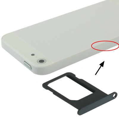 Original Sim Card Tray Holder for iPhone 5, For iPhone 5 (Single)