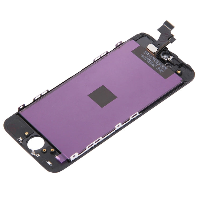 LCD Screen with Frame for iPhone 5, 3 in 1 for i5 Black
