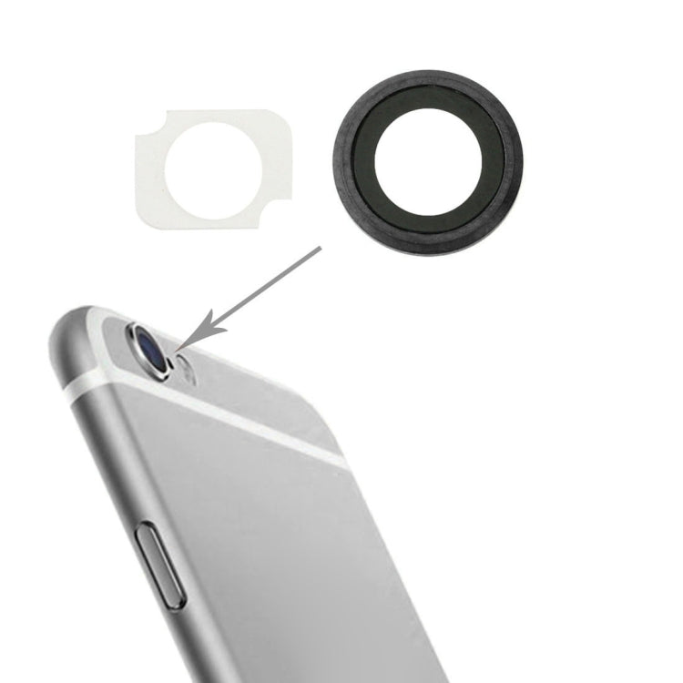 10 Pairs / Set Rear Camera Lens Ring + Flashlight Bracker for iPhone 6 Plus & 6s Plus, Rose Gold, For iPhone 6 Plus