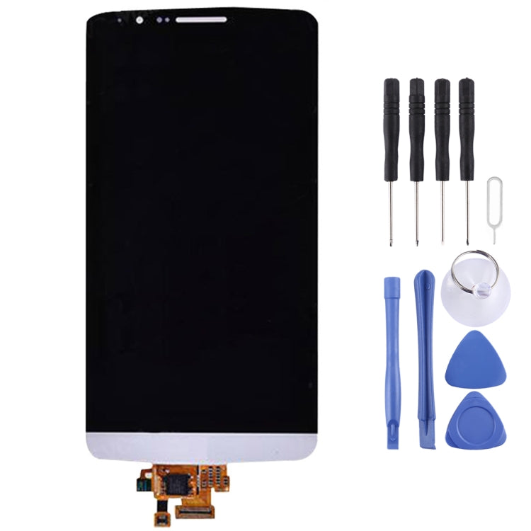 Original LCD Screen and Digitizer Full Assembly for LG G3 / D850 / D851 / D855, For LG G3 / D855(White), For LG G3 / D855(Gold), For LG G3 / D855(Black)