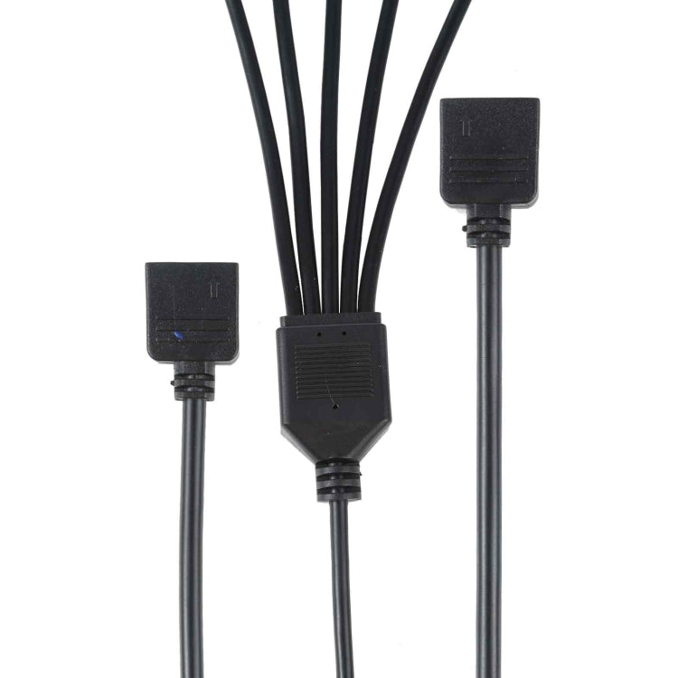 3 Pin 5V 1 to 5 Motherboard AURA RGB PC Cooling Extension Cable for Asus, 1 to 5