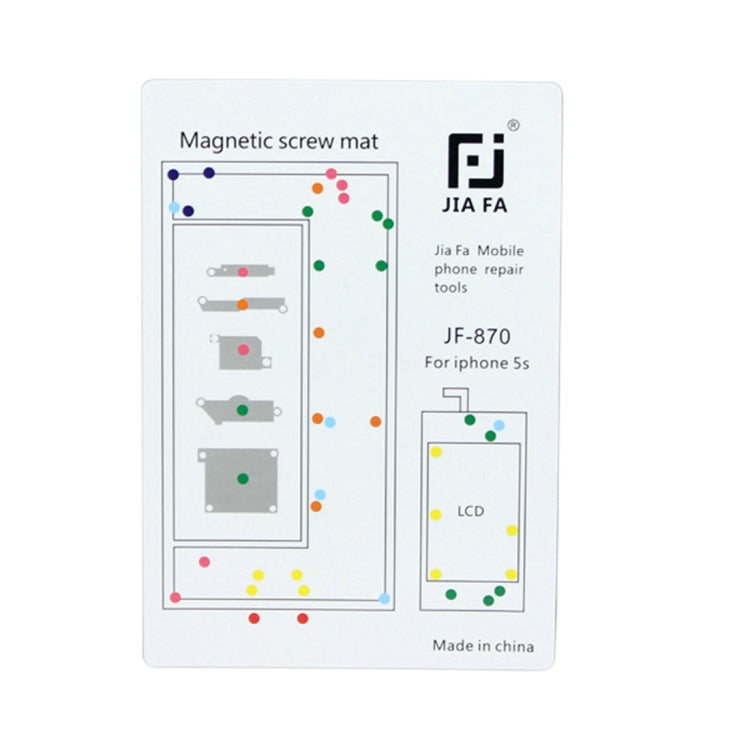 JIAFA Magnetic Screws Mat for iPhone 5S , For 5S