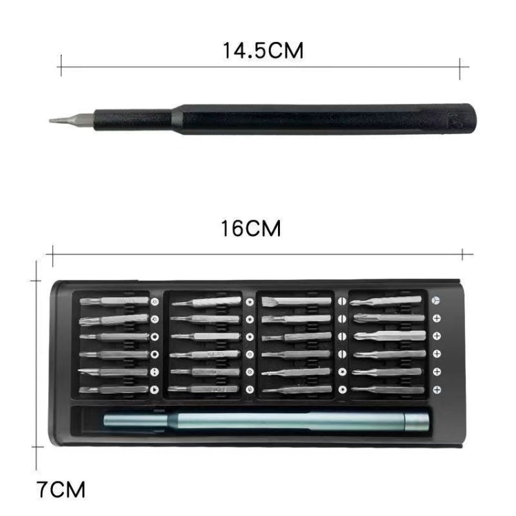 25 in 1 Screwdriver Set Magnetic Repair Tools, Plastic Handle, 25 in 1