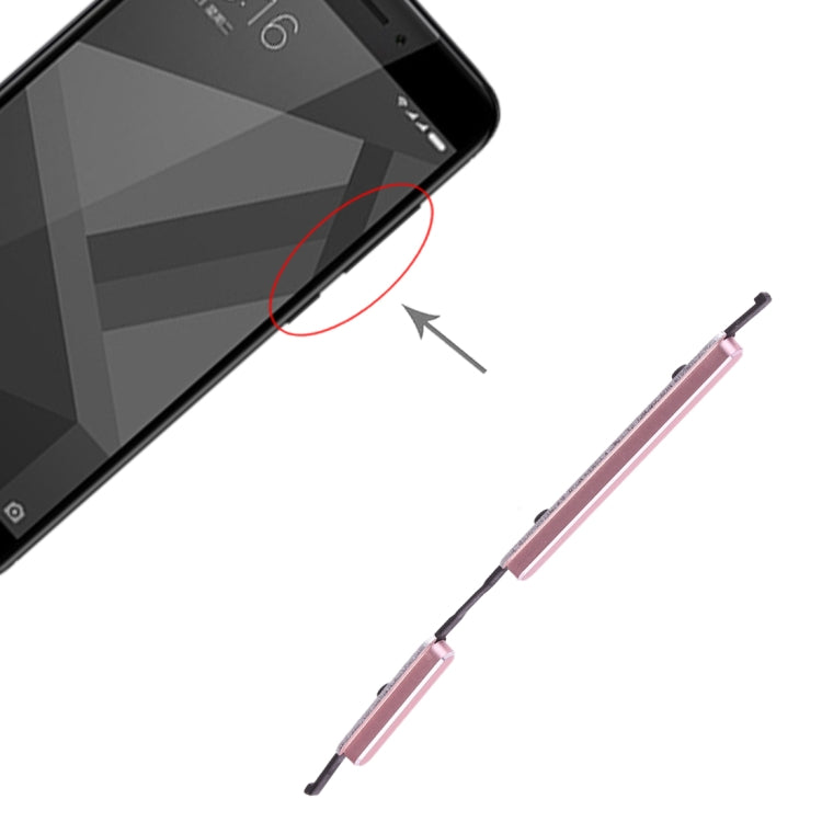 Power Button and Volume Control Button for Xiaomi Redmi 4X, For Xiaomi Redmi 4X