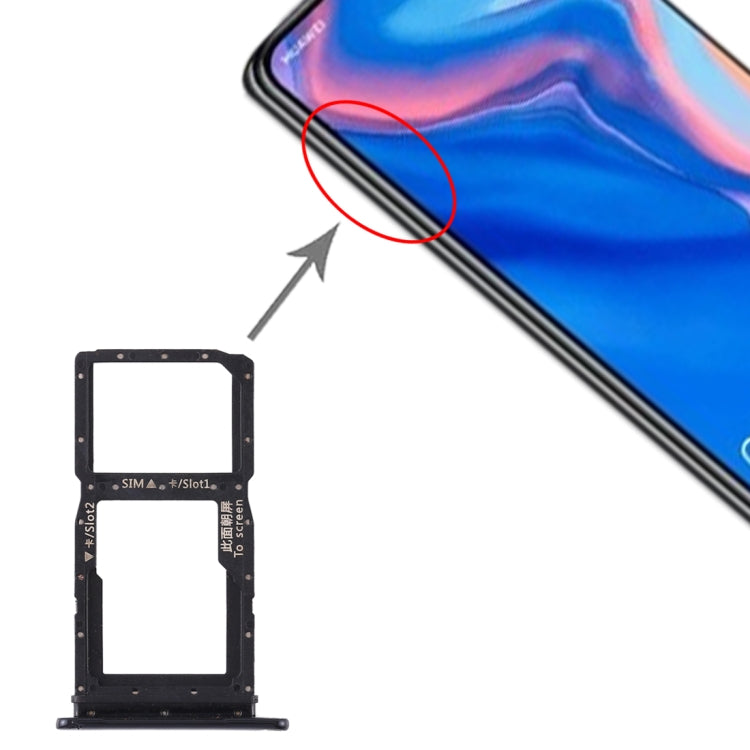 SIM Card Tray + SIM Card Tray / Micro SD Card Tray for Huawei P Smart Z / Y9 Prime (2019), For Huawei P Smart Z
