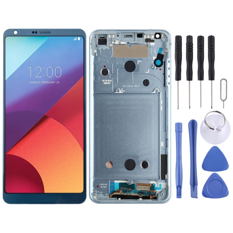 LCD Screen and Digitizer Full Assembly with Frame For LG G6 / H870 / H870DS / H872 / LS993 / VS998 / US997, For LG G6(Blue), For LG G6(Purple), For LG G6(Gold)